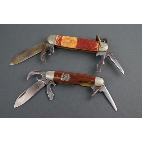 346 - Two vintage USA made imperial Boy Scout pen knives.