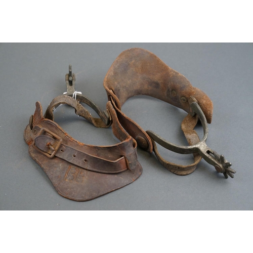 348 - A pair of vintage American spurs.