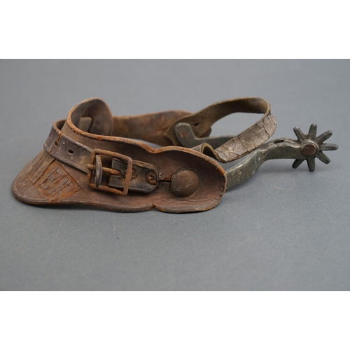 348 - A pair of vintage American spurs.