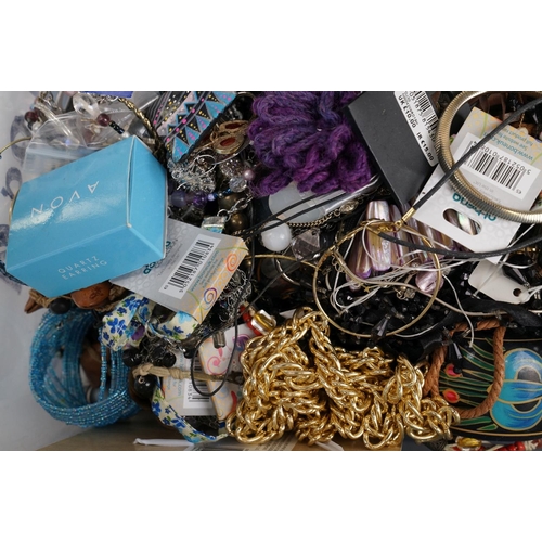 396 - A large collection of mainly contemporary costume jewellery.