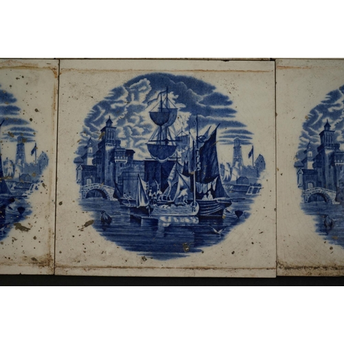 462 - A group of nine vintage Delft wall tiles.