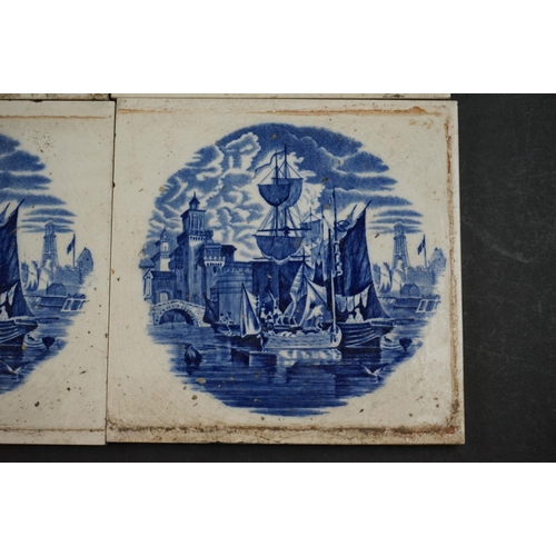 462 - A group of nine vintage Delft wall tiles.