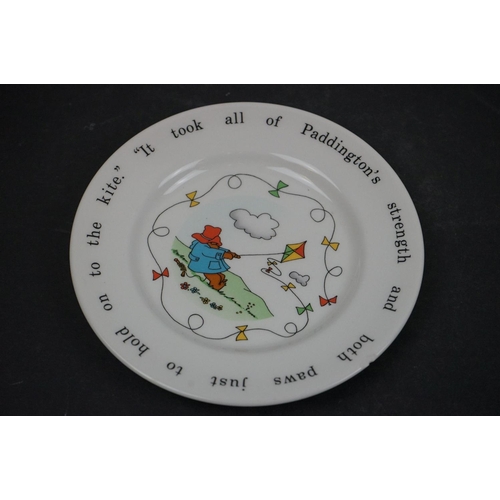 469 - A collection of ceramic children's plates to include Wedgwood Peter Rabbit examples.