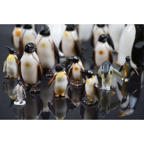 475 - A collection of ceramic Penguins to include Carlton Ware, Goebel and Coalport examples.