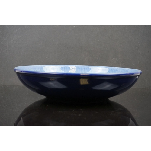 481 - Portmeirion Starfire Sapphire fruit bowl & jug