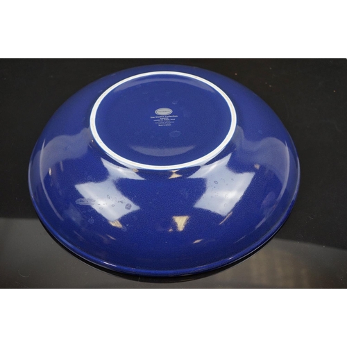 481 - Portmeirion Starfire Sapphire fruit bowl & jug