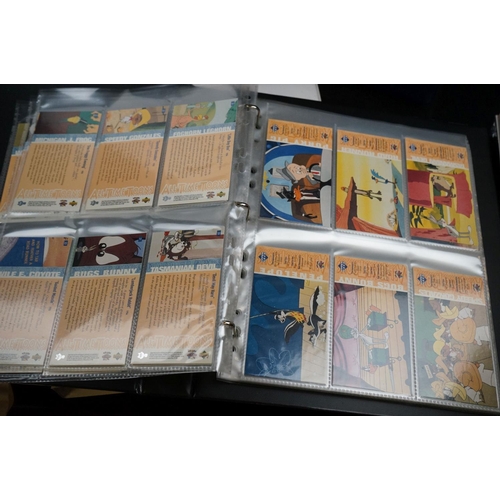 503 - A collection of Classic Disney Movies collector panels and stamps contained within two albums togeth... 