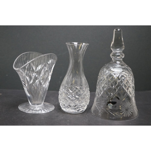 534 - Quantity of cut glass decanters, bowls, vases etc (2 boxes)