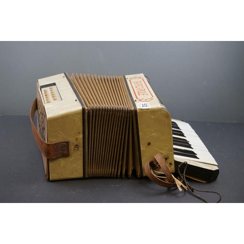 552 - A 20th century Barcarole accordion (A/F).