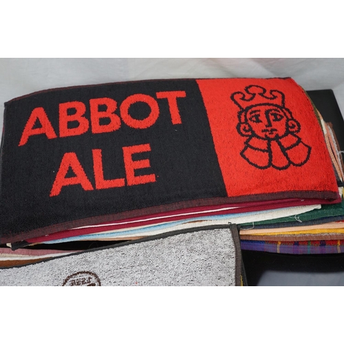 559 - Breweriana - collection of 35+ bar towels, all UK breweries, several defunct, to include Eldridge Po... 