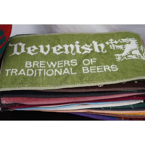 559 - Breweriana - collection of 35+ bar towels, all UK breweries, several defunct, to include Eldridge Po... 