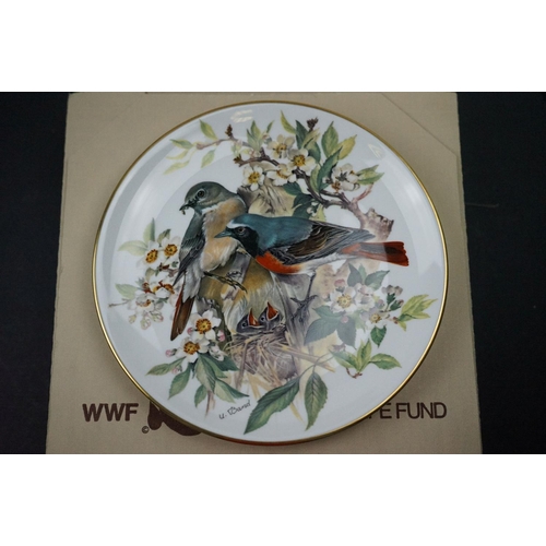 567 - A collection of World Wildlife fund collectors plates from the Bradford exchange.