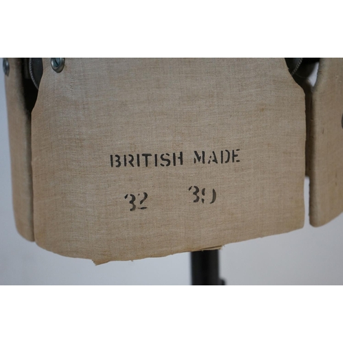 582 - A c.1945 Chil-Daw Pioneer dressmakers mannequin No.344739, British made 32-39, six adjustable wheels... 