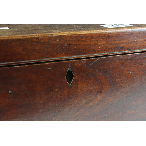 168 - 19th century Mahogany Writing Slope Box with sprung load drawer to side, 33cms long