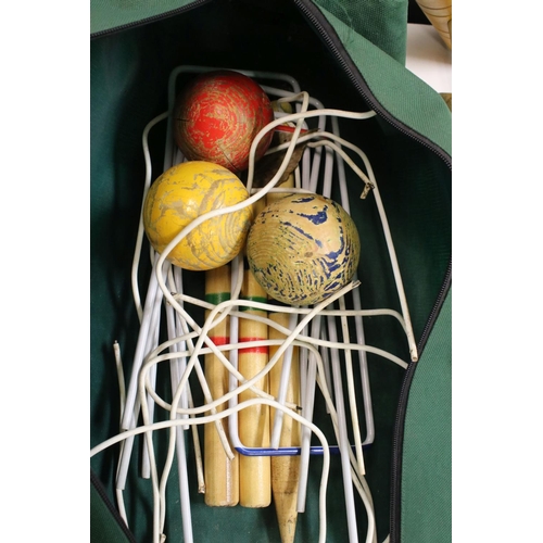 175 - Modern Traditional Garden Croquet Set in a Canvas Bag