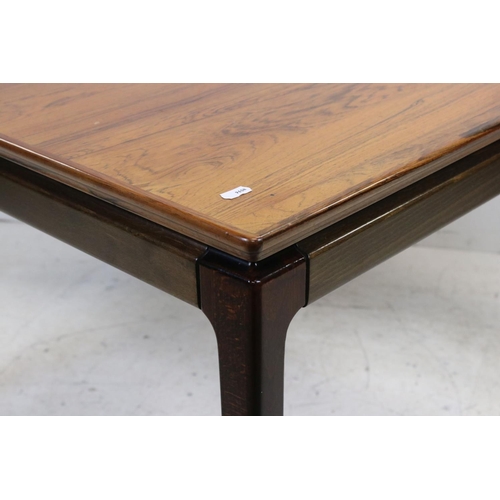 744 - Mid 20th century Scandinavian Square Coffee Table, remnants of paper label to underside, 70cms wide ... 