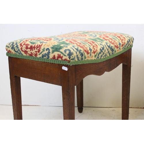 783 - Dressing Table Stool with cabriole legs and trifid feet, 60cms long together with one other Dressing... 