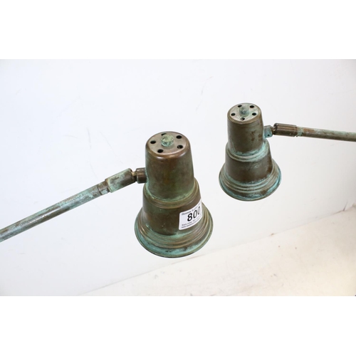 800 - Pair of Mid 20th century Copper Industrial Anglepoise Standard Lamps, approx. 155cms high