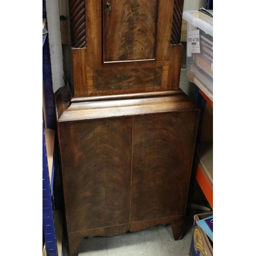 809 - An antique mahogany Walker and Hughes of Birmingham longcase clock.