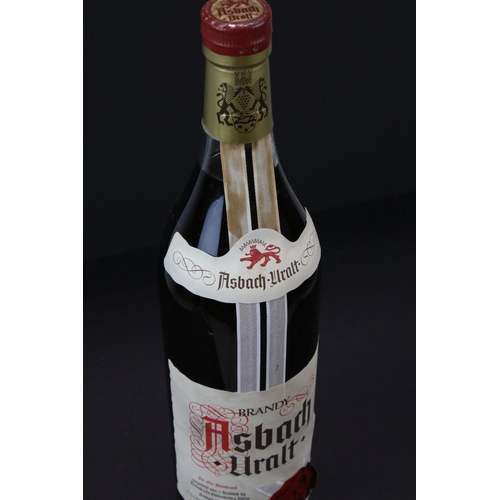 676 - A 3 litre boxed bottle of Asbach Uralt brandy