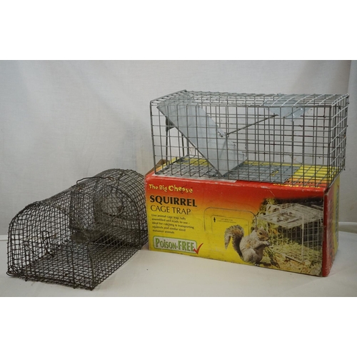 623 - Wire Squirrel Trap together with a Humane Wire Rodent Trap