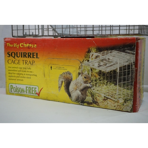 623 - Wire Squirrel Trap together with a Humane Wire Rodent Trap