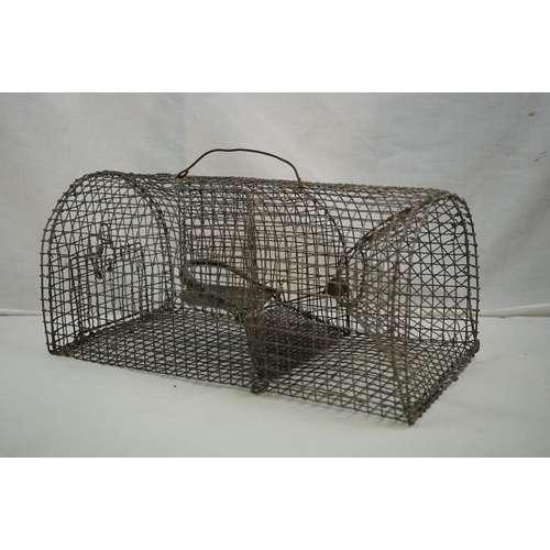 623 - Wire Squirrel Trap together with a Humane Wire Rodent Trap