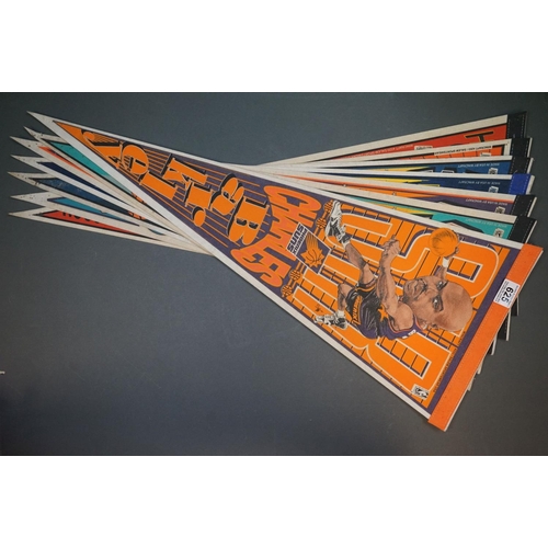 625 - Collection of Seven American Basketball Pennants including Two x Phoenix Suns, Pacers, Orlando Magic... 