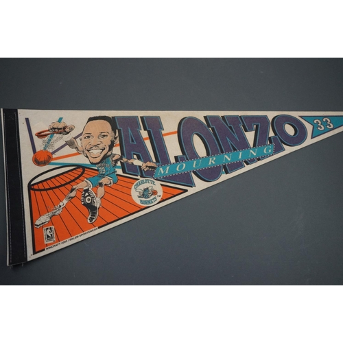 625 - Collection of Seven American Basketball Pennants including Two x Phoenix Suns, Pacers, Orlando Magic... 