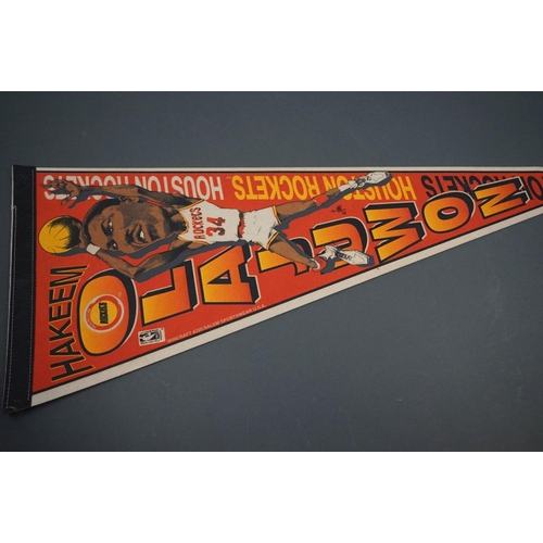 625 - Collection of Seven American Basketball Pennants including Two x Phoenix Suns, Pacers, Orlando Magic... 