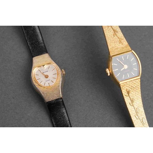 302 - A vintage gents Kienzle 17 jewel watch together with three ladies watches.