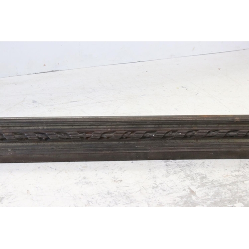 750a - Victorian Cast Iron Fire Fender, understood to have been designed by John Kinross RSA for his home i... 