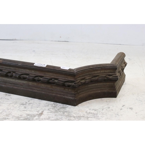 750a - Victorian Cast Iron Fire Fender, understood to have been designed by John Kinross RSA for his home i... 