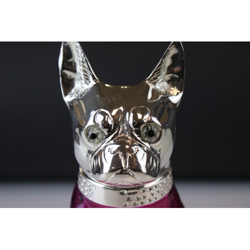 French 2024 bulldog decanter