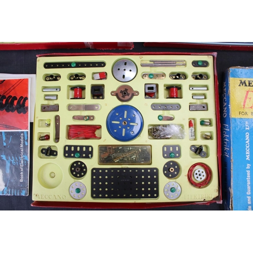 168 - Boxed 1960s French Meccano No 3 Set and 2 x Meccano Elektrikit sets from the 1960s, appearing near c... 