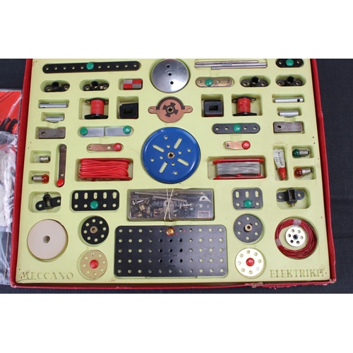 168 - Boxed 1960s French Meccano No 3 Set and 2 x Meccano Elektrikit sets from the 1960s, appearing near c... 