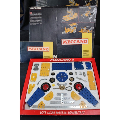 167 - Seven boxed 1970s Meccano sets, to include no.5 x2, no.4, no.3 x2, no.2 & no.1, all unchecked