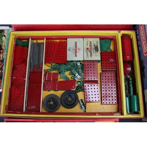 169 - Collection of boxed Meccano sets to include No 8 in red/green, Mechanisms set, Outfit 3000, Super Hi... 