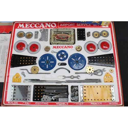 170 - Six boxed Meccano sets to include Highway Vehicle Set, Airport Service Set, Engineering Set etc, unc... 