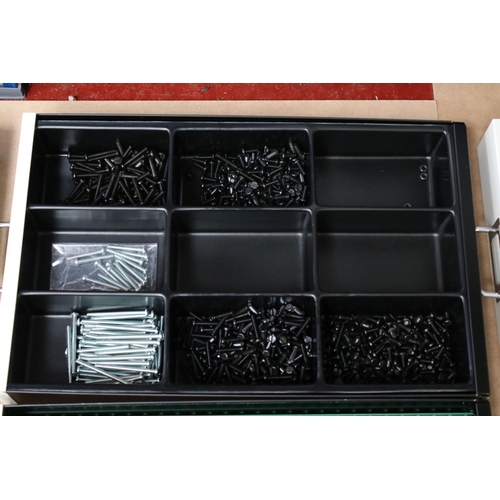 205 - Bisley ten drawer cabinet containing various Marklin and other construction accessories accessories ... 