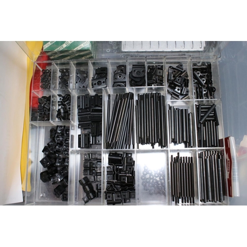 210 - Quantity of various construction accessories, Meccano, Marx, Blick etc, to include 4 Servo Controlle... 