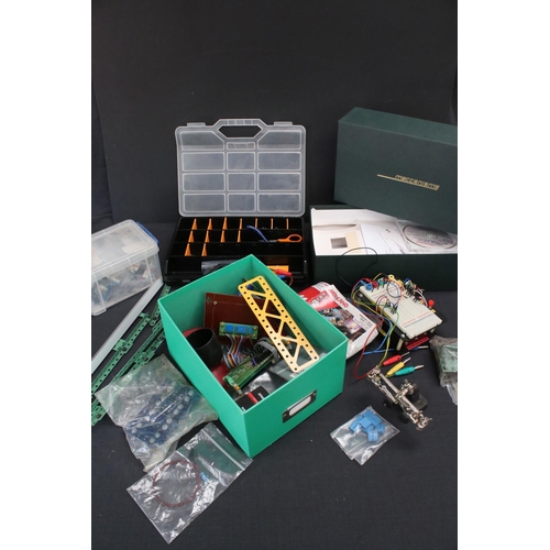 219 - Quantity of various Construction building accessories and parts to include Marklin, switches, tools,... 