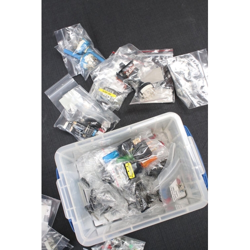 219 - Quantity of various Construction building accessories and parts to include Marklin, switches, tools,... 