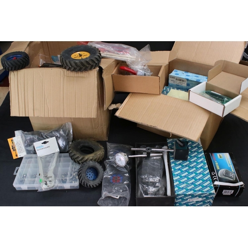 221 - Quantity of various Construction building accessories and parts to include boxed Desktop Voltage Con... 