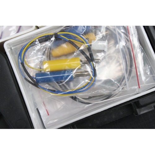 230 - Construction - Two plastic compartment tray boxes with various accessories for building to include t... 