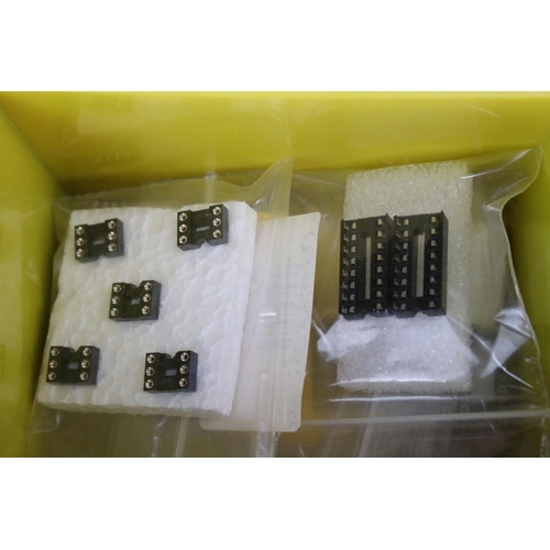 230 - Construction - Two plastic compartment tray boxes with various accessories for building to include t... 