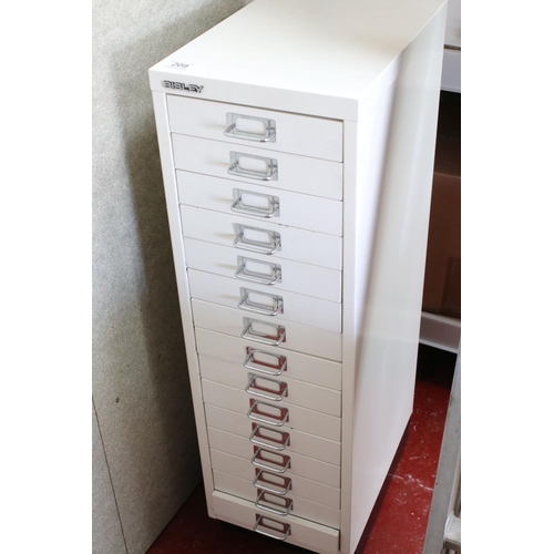 209 - Bisley 15 drawer cabinet containing various small Marklin and construction accessories,l screws, pul... 