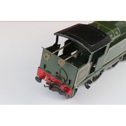 120a - Boxed Hornby O Gauge L459 clockwork No 2 Special GWR green 4-4-2 Tank Locomotive, running number 222... 