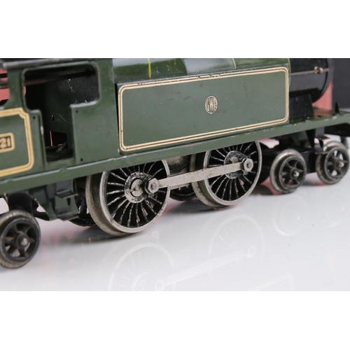 120a - Boxed Hornby O Gauge L459 clockwork No 2 Special GWR green 4-4-2 Tank Locomotive, running number 222... 