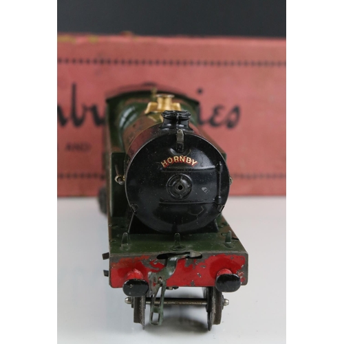 120a - Boxed Hornby O Gauge L459 clockwork No 2 Special GWR green 4-4-2 Tank Locomotive, running number 222... 